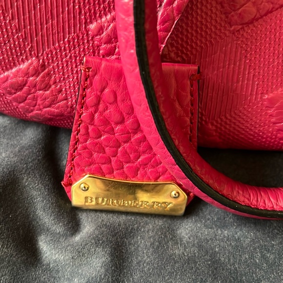 Burberry Orchard Grained Leather Satchel - Fuchsia (PINK) - Picture 4 of 11